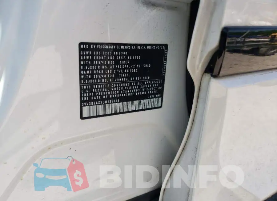 3VV3B7AXXLM135999 Photo# 10