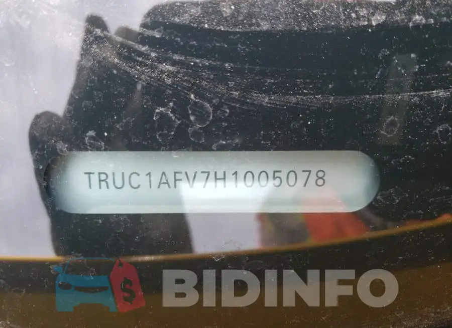 TRUC1AFV7H1005078 Photo# 10