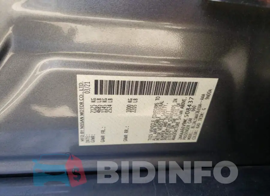 1N4AA6EV9MC508437 Photo# 10