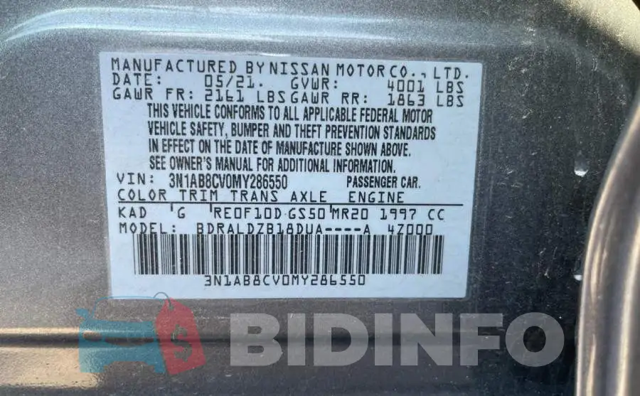 3N1AB8CV0MY286550 Photo# 10