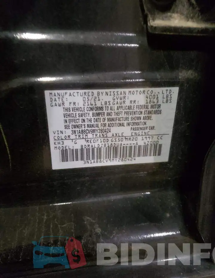 3N1AB8CV9MY280424 Photo# 10