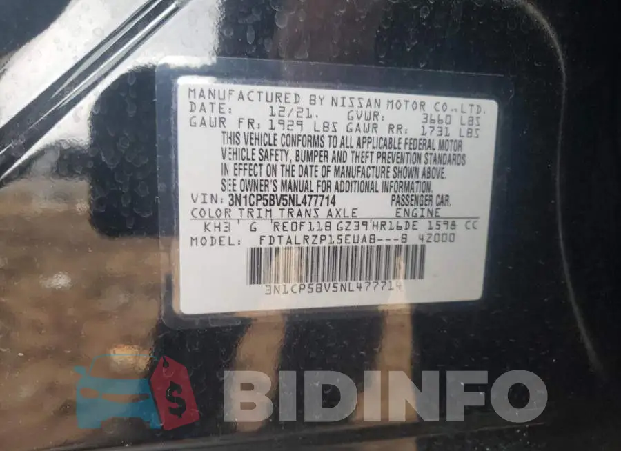 3N1CP5BV5NL477714 Photo# 10