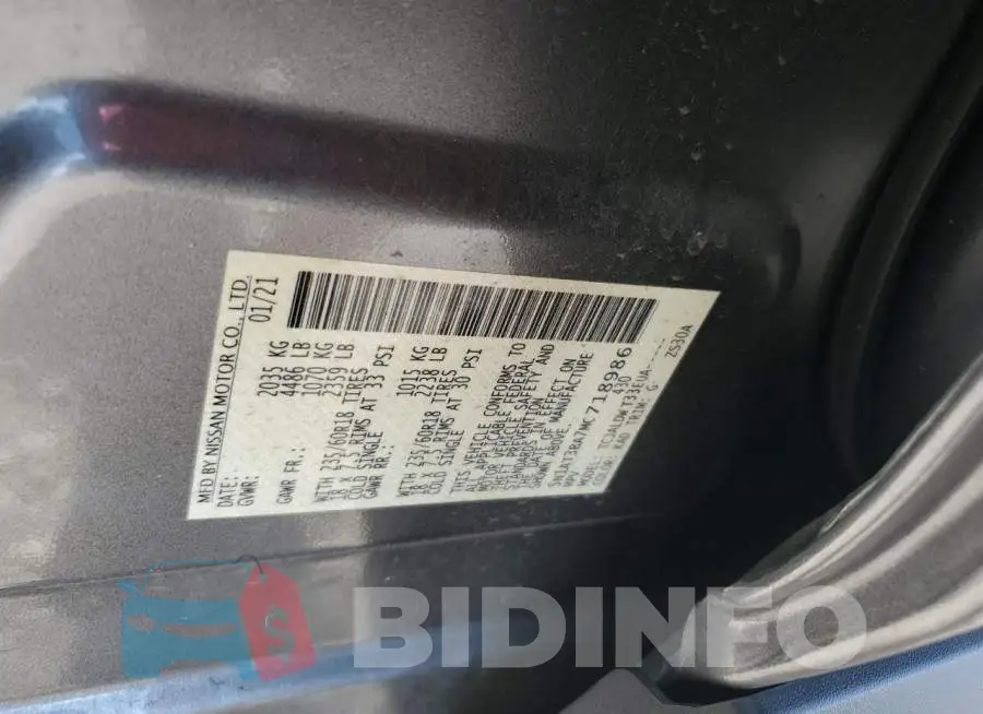 5N1AT3BA7MC718986 Photo# 10
