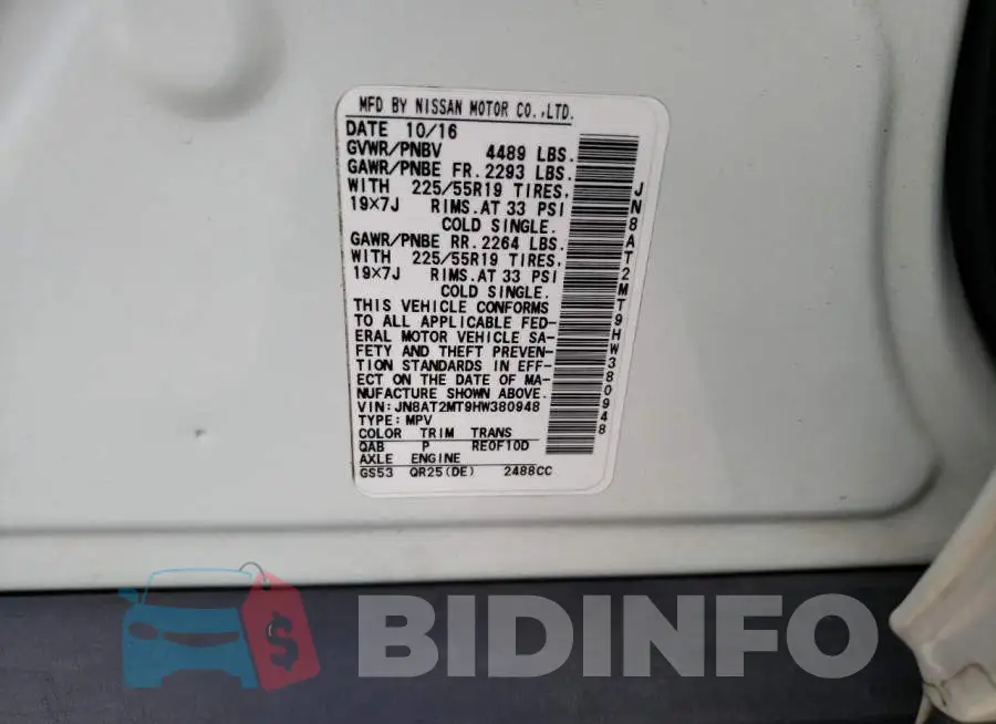 JN8AT2MT9HW380948 Photo# 10
