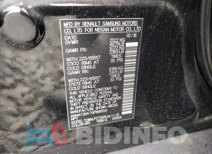 KNMAT2MV7GP666514 Photo# 10