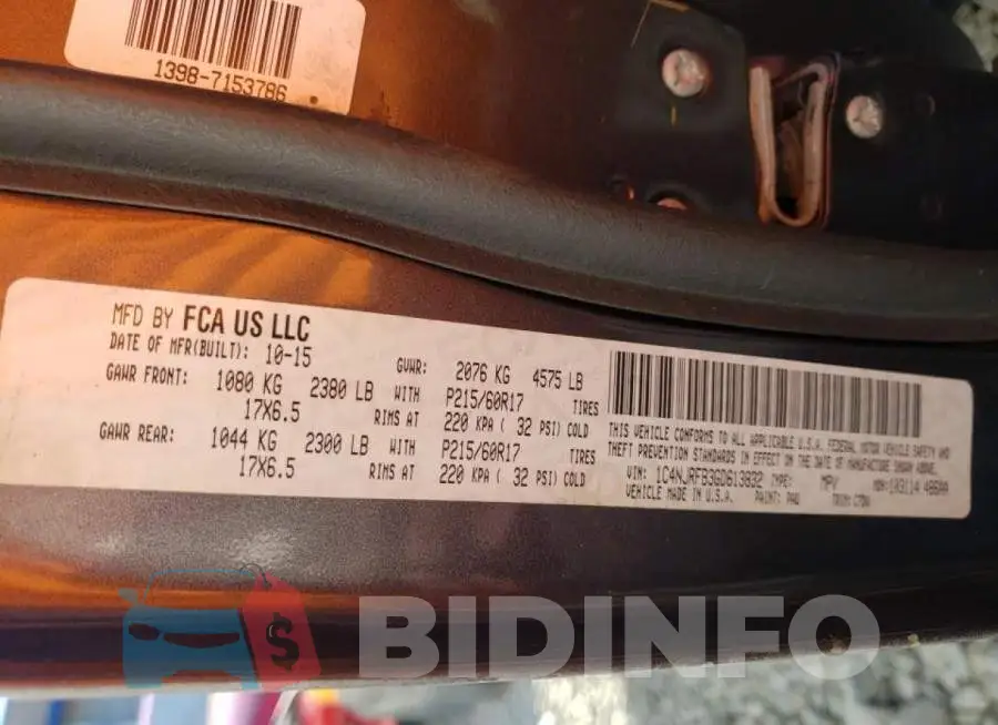 1C4NJRFB3GD613832 Photo# 10