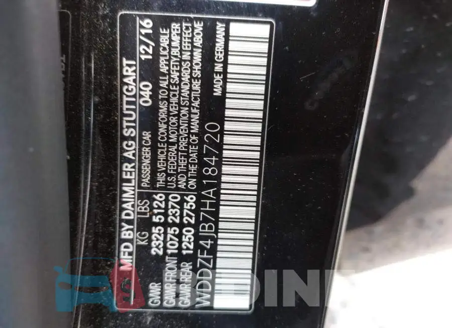 WDDZF4JB7HA184720 Photo# 10