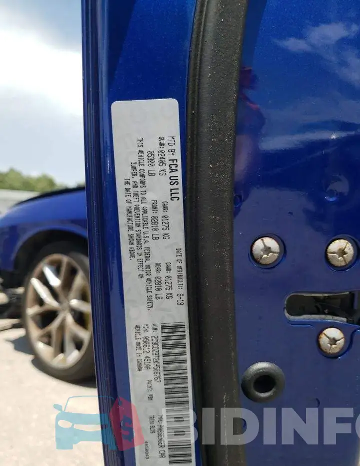2C3CDZBT2KH506767 Photo# 10