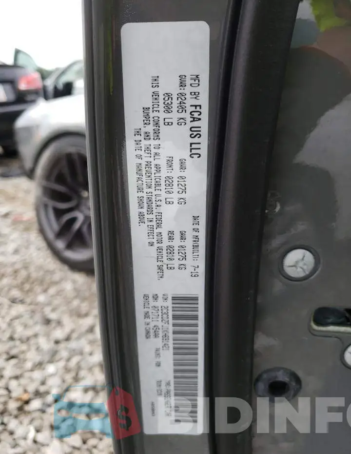 2C3CDZFJ1KH691421 Photo# 10