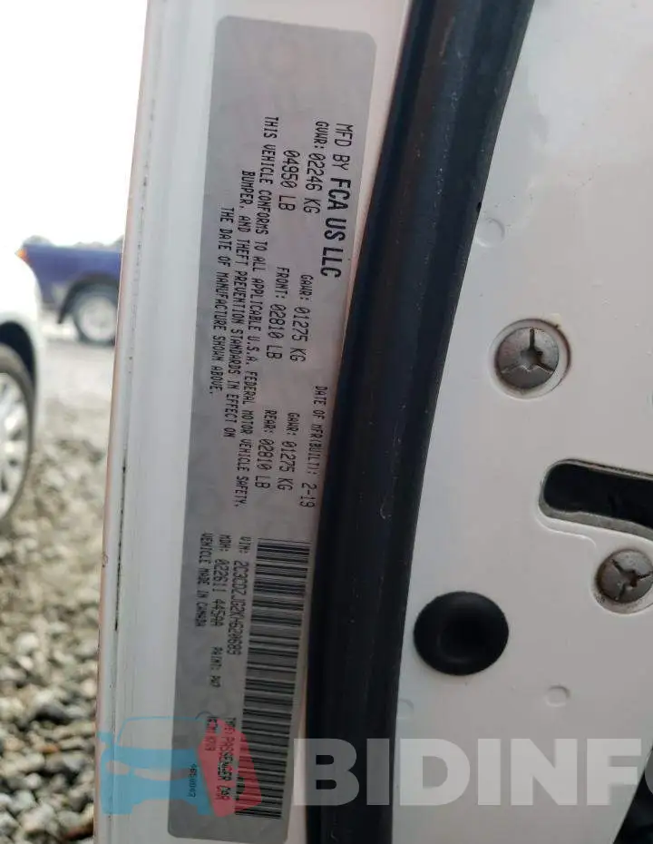 2C3CDZJG2KH620689 Photo# 10
