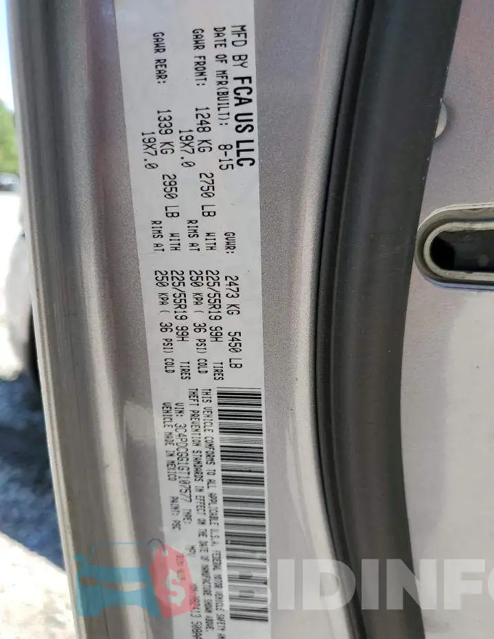 3C4PDCGG1GT107577 Photo# 10