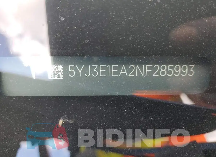 5YJ3E1EA2NF285993 Photo# 10