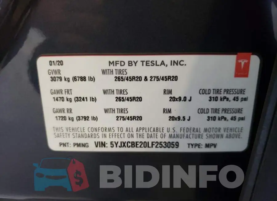 5YJXCBE20LF253059 Photo# 10