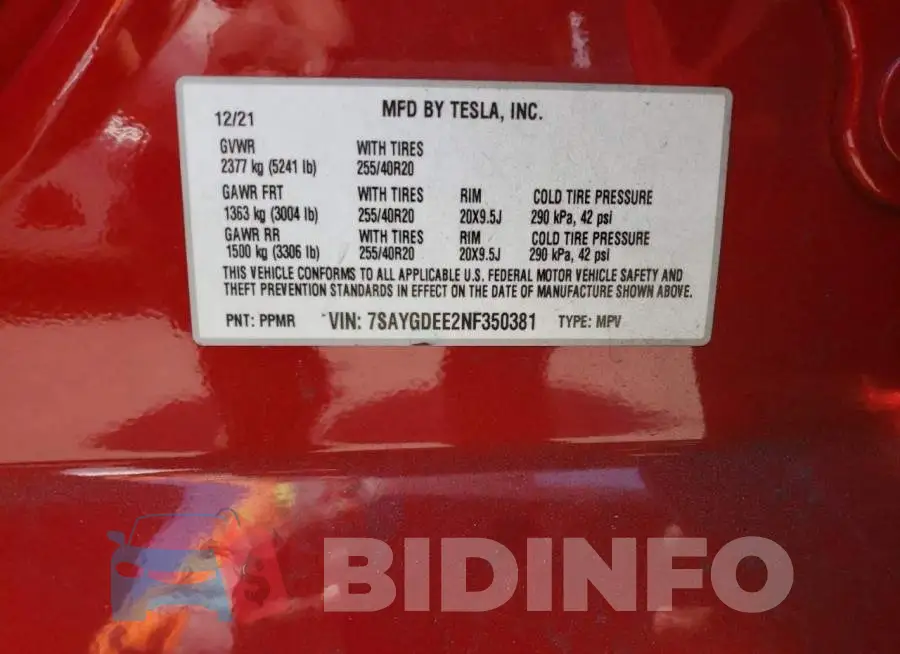 7SAYGDEE2NF350381 Photo# 10
