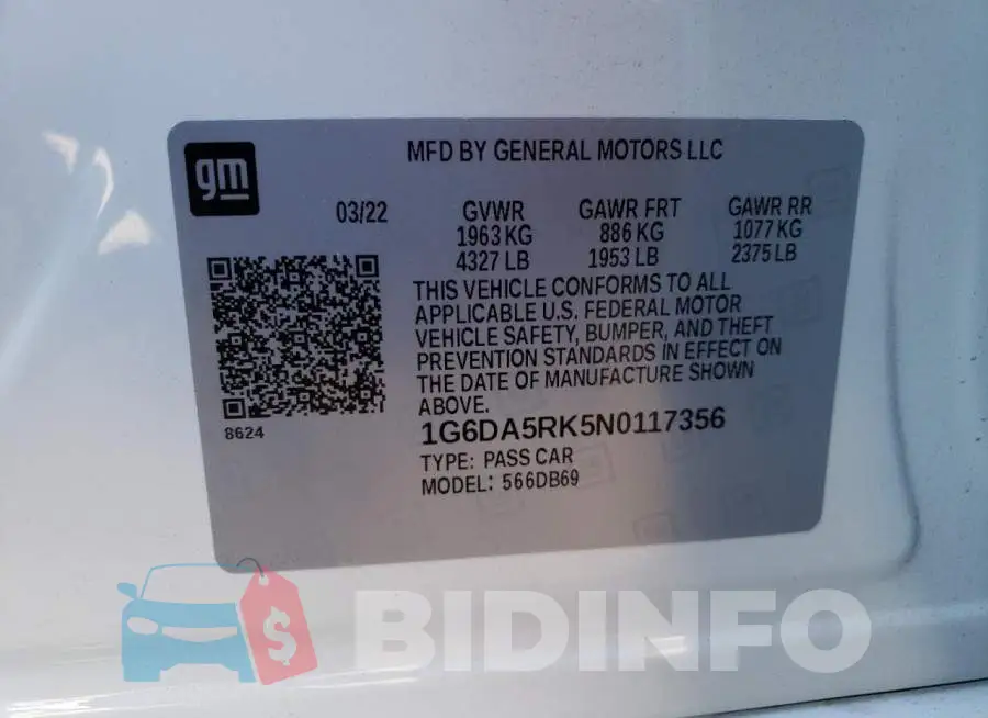 1G6DA5RK5N0117356 Photo# 10