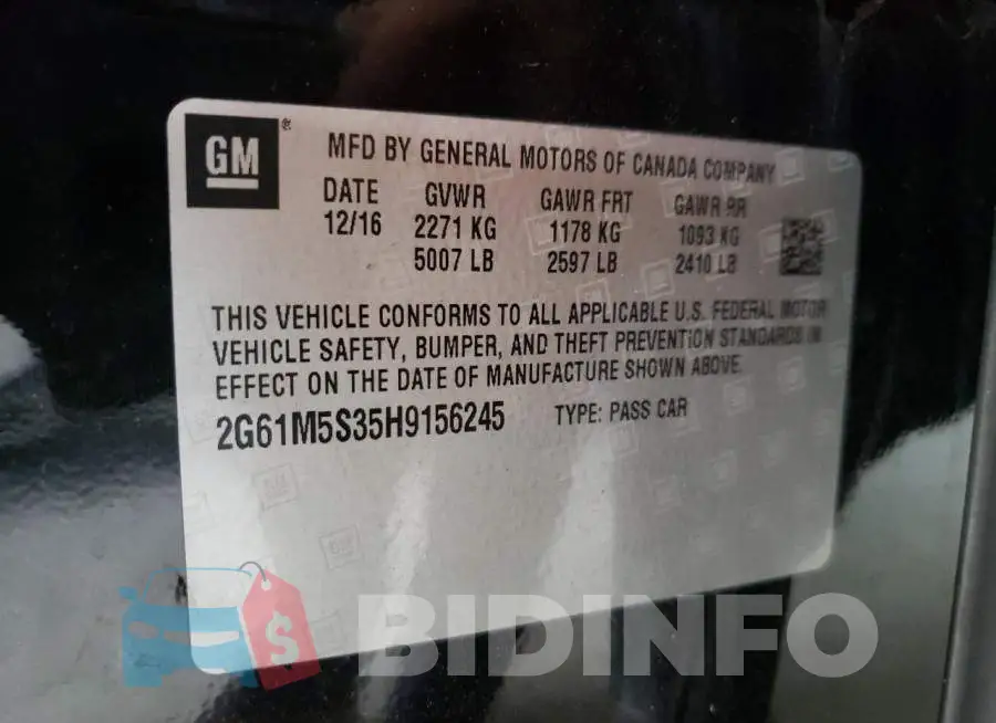 2G61M5S35H9156245 Photo# 10