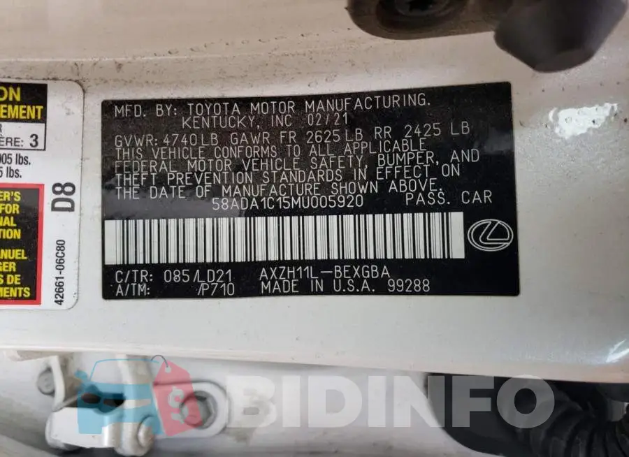 58ADA1C15MU005920 Photo# 10