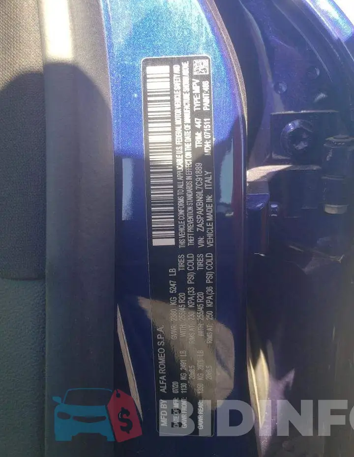 ZASPAKBN9L7C91889 Photo# 10