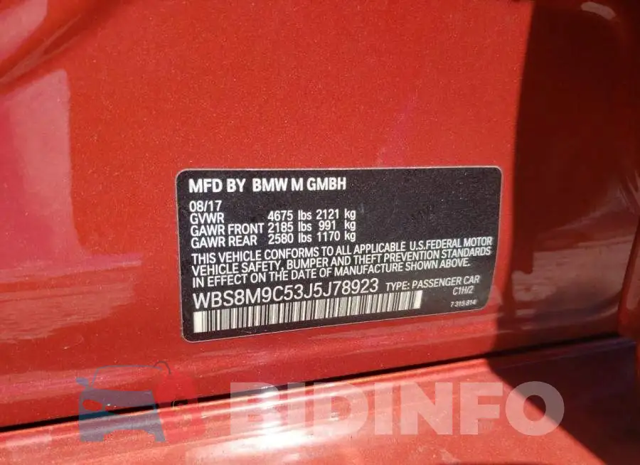 WBS8M9C53J5J78923 Photo# 10