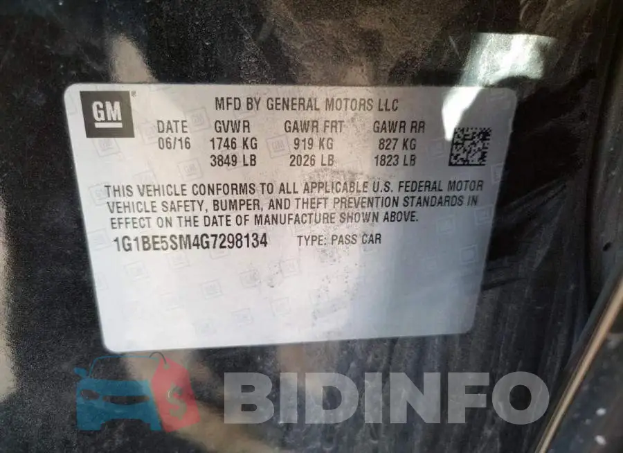 1G1BE5SM4G7298134 Photo# 10