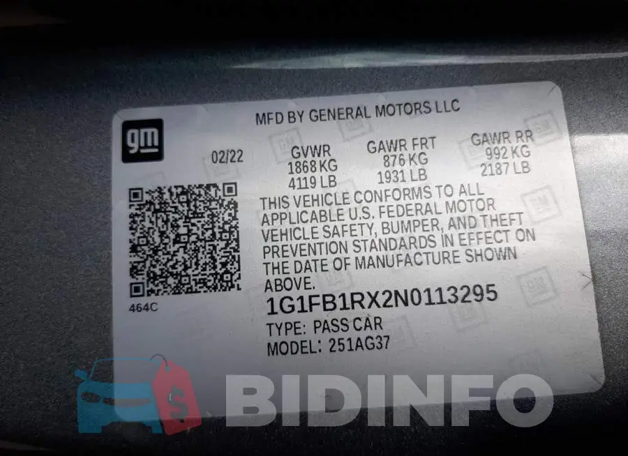 1G1FB1RX2N0113295 Photo# 10