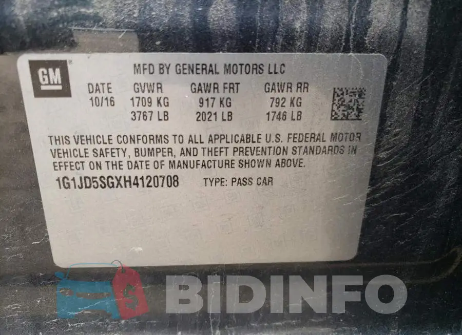 1G1JD5SGXH4120708 Photo# 10