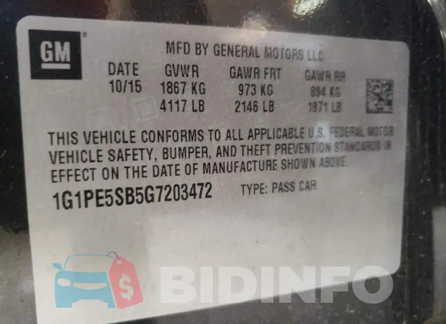 1G1PE5SB5G7203472 Photo# 10