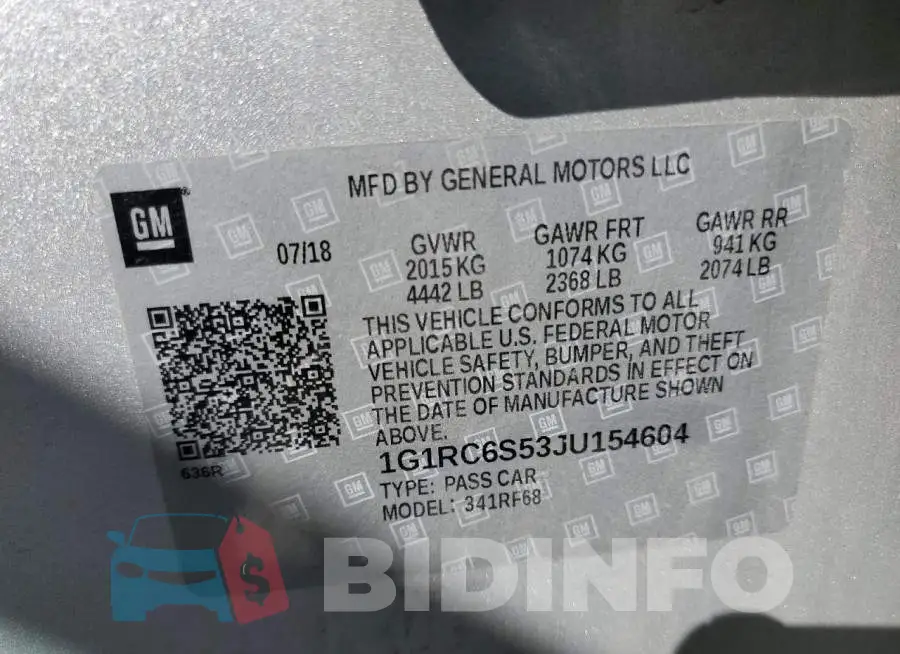1G1RC6S53JU154604 Photo# 10