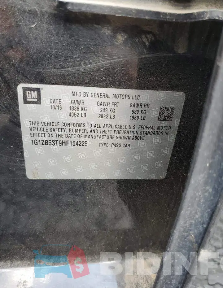 1G1ZB5ST9HF164225 Photo# 10