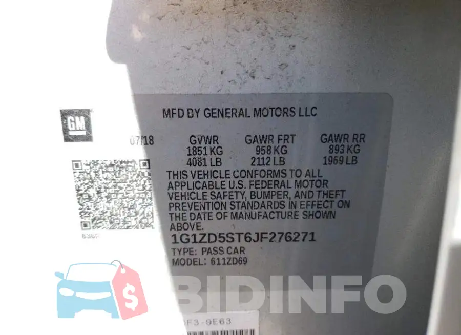 1G1ZD5ST6JF276271 Photo# 10