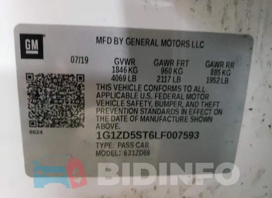 1G1ZD5ST6LF007593 Photo# 10