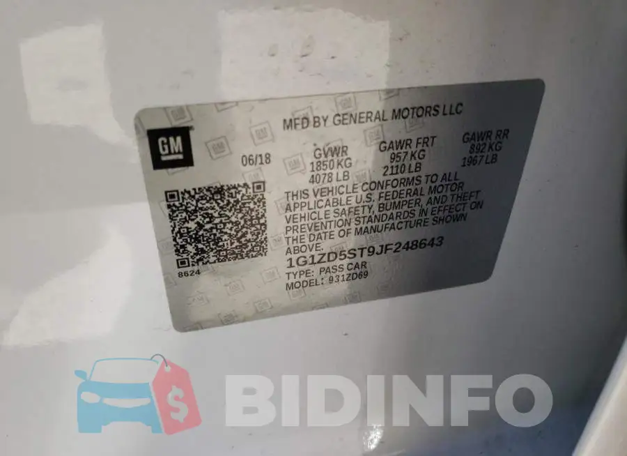 1G1ZD5ST9JF248643 Photo# 10