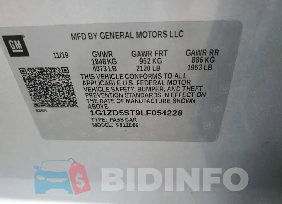 1G1ZD5ST9LF054228 Photo# 10