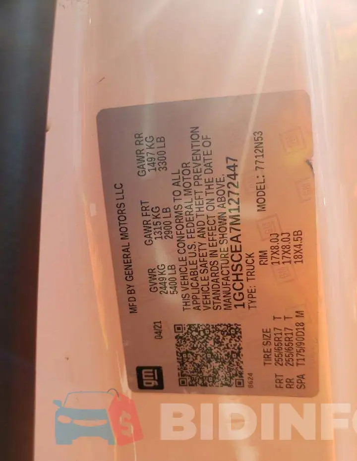 1GCHSCEA7M1272447 Photo# 10