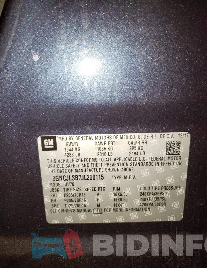 3GNCJLSB7JL250115 Photo# 10