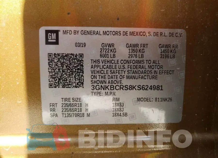 3GNKBCRS8KS624981 Photo# 10