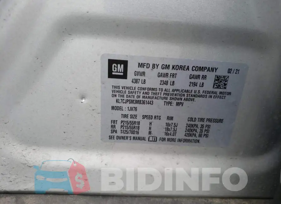 KL7CJPSM3MB361443 Photo# 10