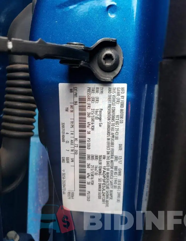 1FADP3FE3JL241381 Photo# 10