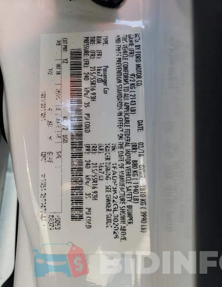1FADP3K22GL302028 Photo# 10