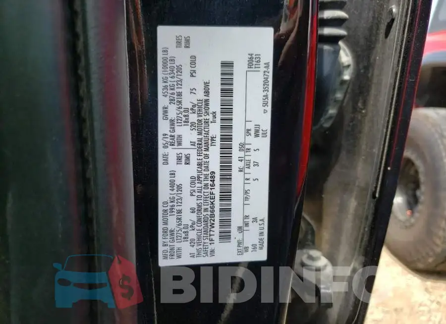 1FT7W2B66KEF16489 Photo# 10