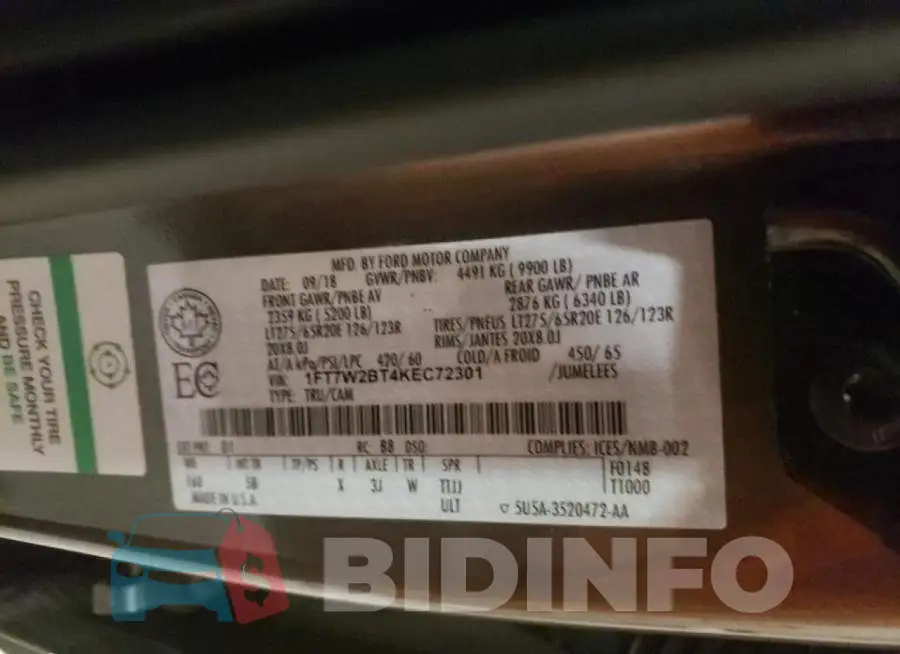 1FT7W2BT4KEC72301 Photo# 10