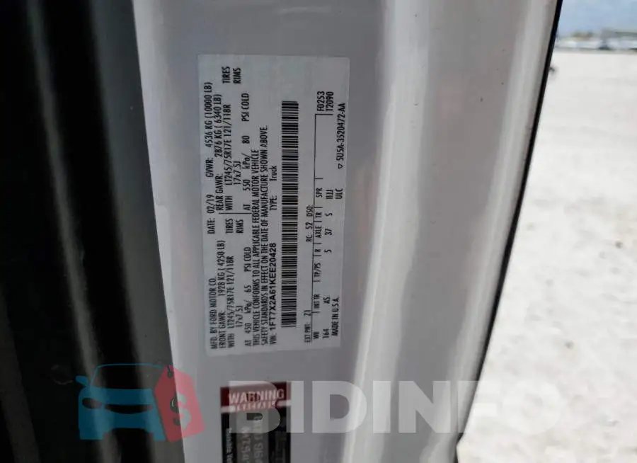 1FT7X2A61KEE20428 Photo# 10