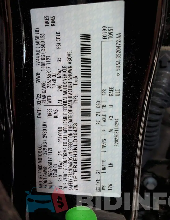 1FTER4EH3NLD10473 Photo# 10