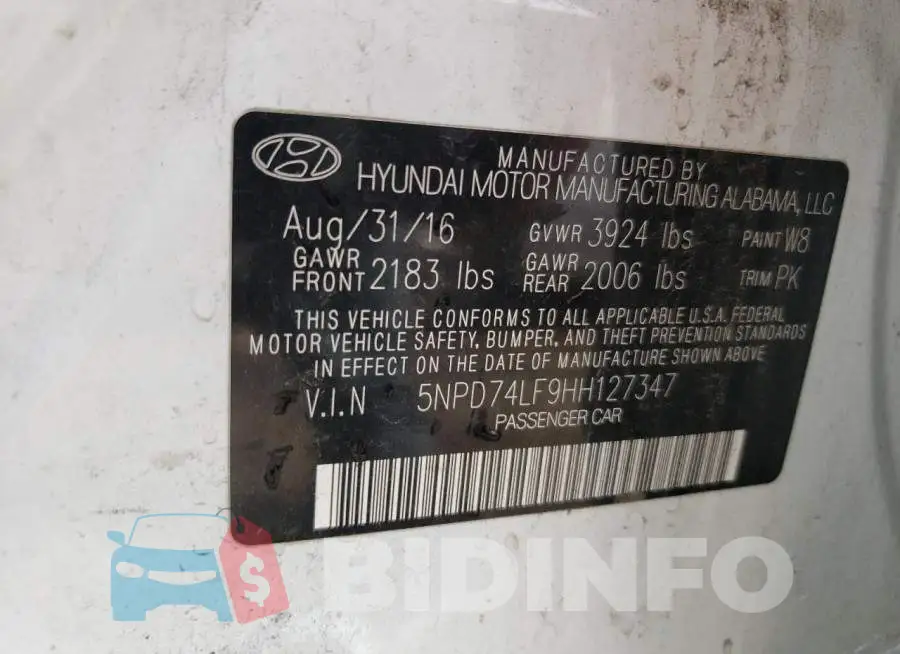 5NPD74LF9HH127347 Photo# 10
