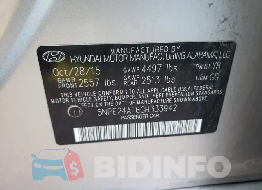 5NPE24AF6GH333942 Photo# 10