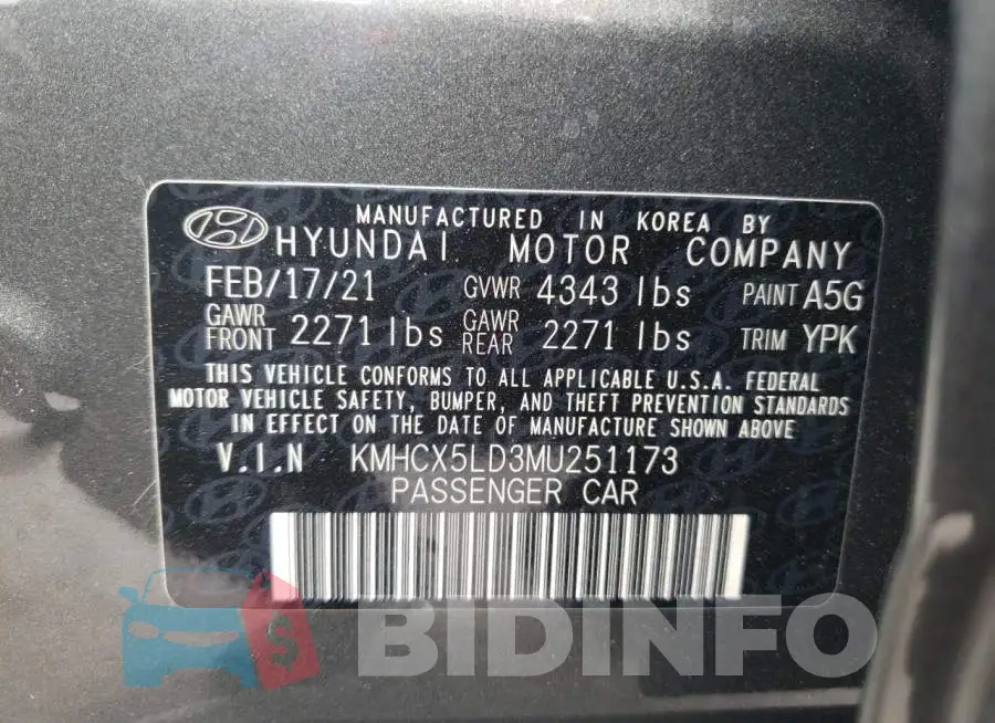 KMHCX5LD3MU251173 Photo# 10