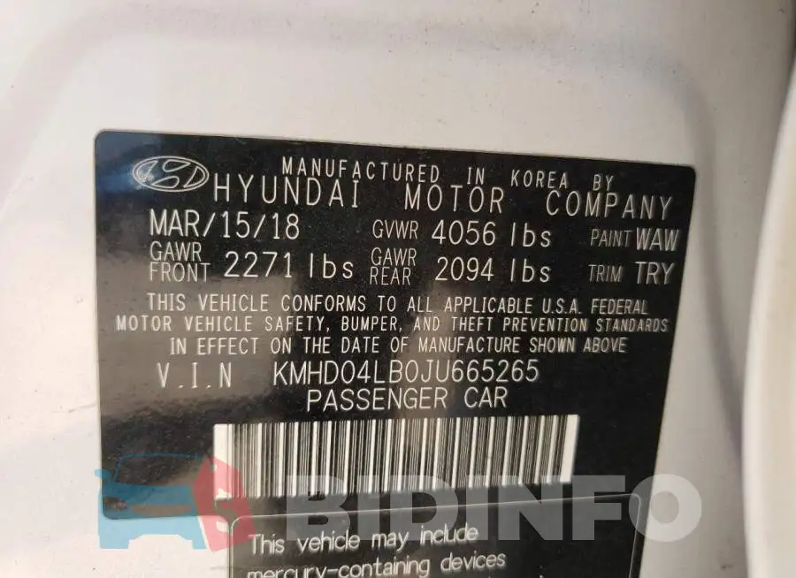 KMHD04LB0JU665265 Photo# 10
