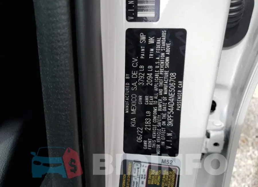 3KPF54AD4NE506708 Photo# 10