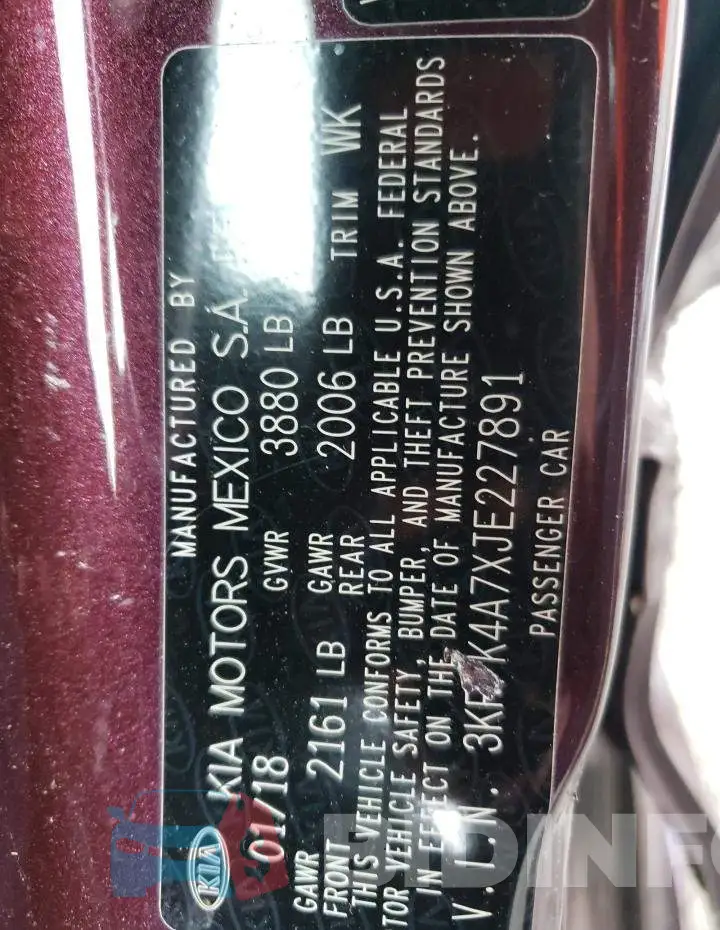 3KPFK4A7XJE227891 Photo# 10