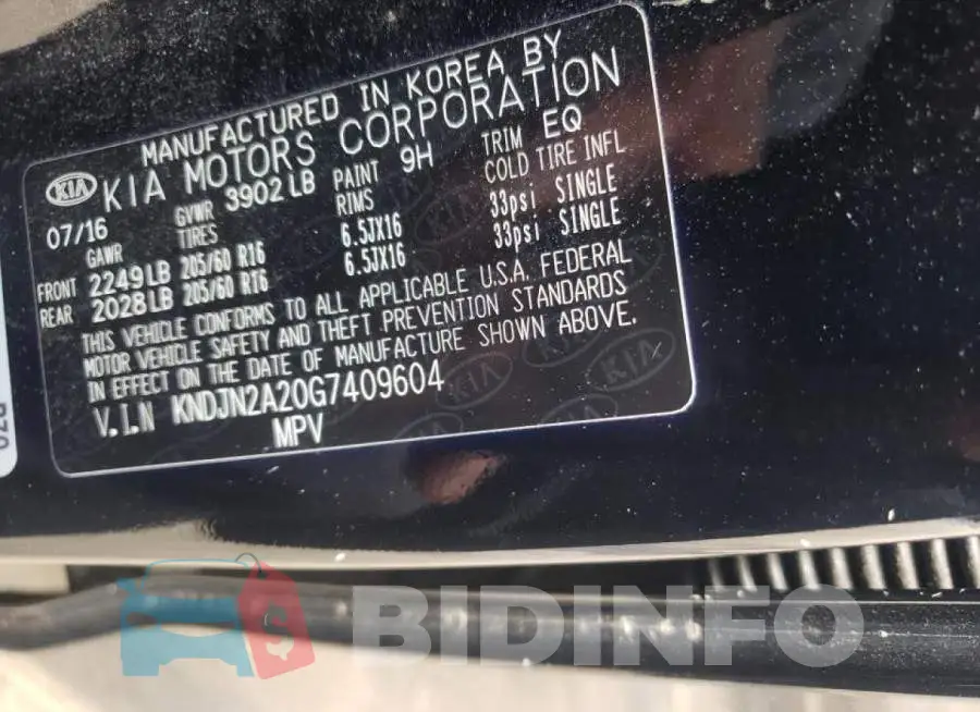 KNDJN2A20G7409604 Photo# 10